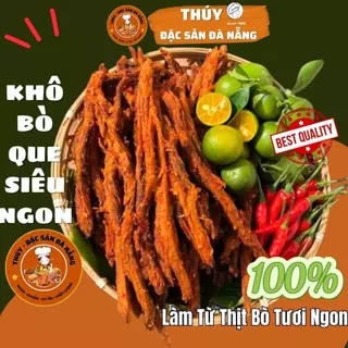 Khô Bò Que Đặc Sản Đà Nẵng Chuẩn Vị Mềm Ngon Đậm Đà Làm Quà Nhà Thúy Đặc Sản Đà Nẵng