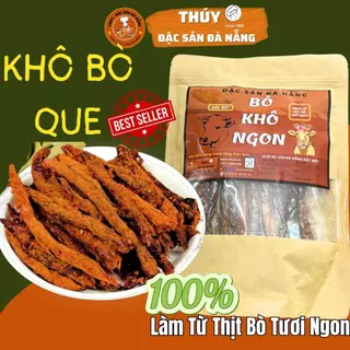 Khô Bò Que Túi 500gr Đặc Sản Đà Nẵng Chuẩn Vị Thơm Ngon Mềm Đậm Vị Làm Quà Biếu Nhà Thúy Đặc Sản Đà Nẵng