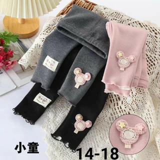 Quần legging bé gái , quần legging len lót lông siêu ấm cho bé 8-20kg