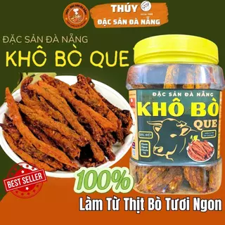 Khô Bò Que Hộp 500gr Chuẩn Vị Đặc Sản Khô Bò Đà Nẵng Thơm Ngon Mềm Đậm Vị Nhà Thúy Đặc Sản Đà Nẵng