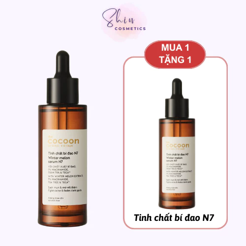 [Mua 1 Tặng 1] Tinh Chất Bí Đao 7% Niacinamide Sạch Mụn & Mờ Vết Thâm Cocoon 70ML (Chọn Đúng Phân Loại)