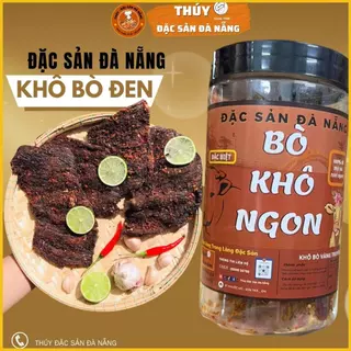 Hộp 250gr Khô Bò Đen Đậm Vị Mềm Ướt Đặc Sàn Đà Nẵng Ngon Chuẩn Vị Làm Quà Biếu Nhà Thúy Đặc Sản Đà Nẵng