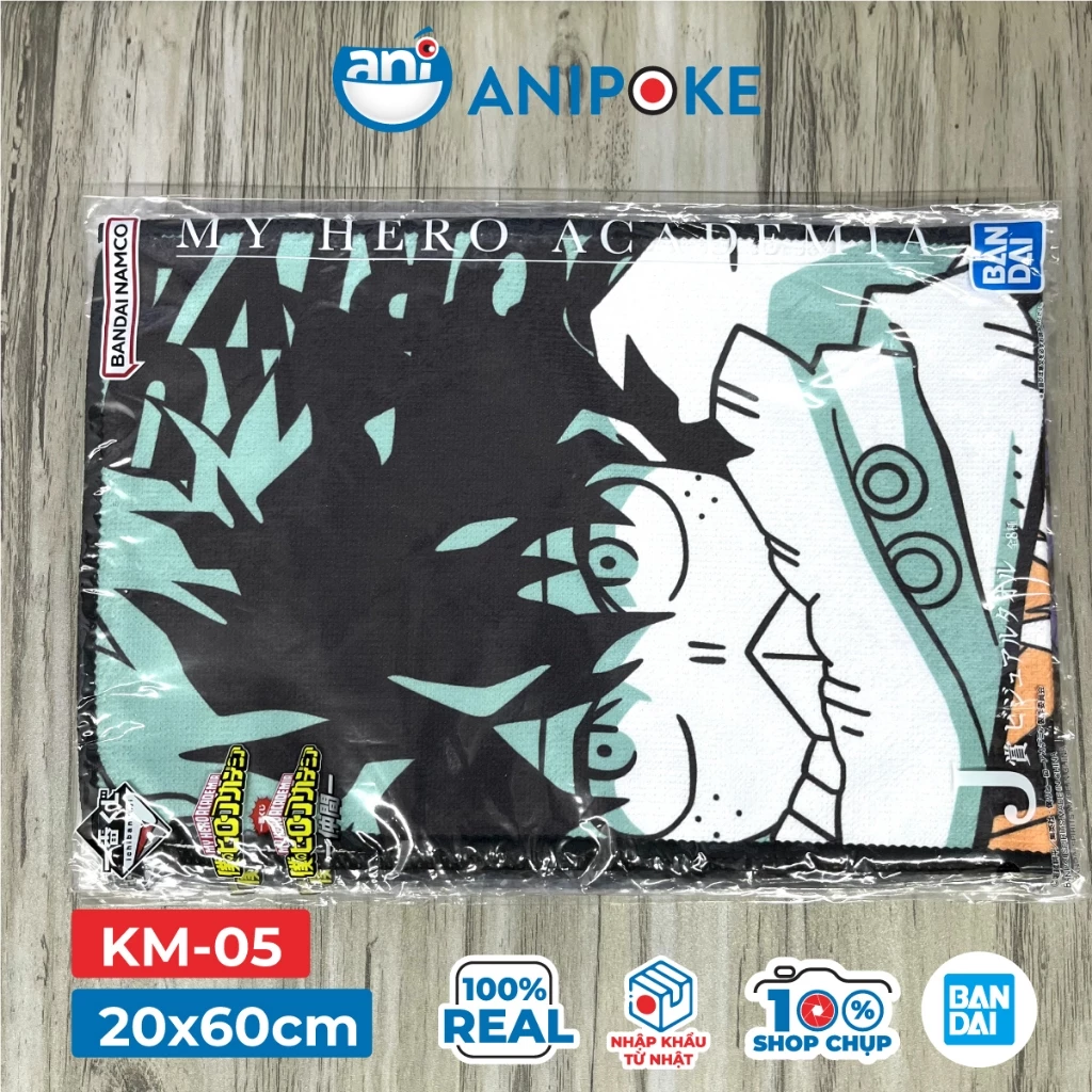 Khăn deku Hawks shoto dabi erase size M 20x60 My Hero Academia chính hãng Bandai, nhập trực tiếp từ Nhật