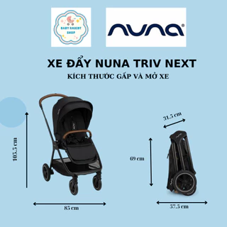 Xe đẩy 2 chiều gấp gọn cao cấp cho bé NUNA TRIV NEXT dùng cho bé từ sơ sinh
