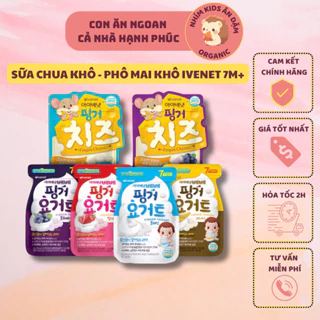 [Date T1-T3/2025] Sữa chua khô/ Phô mai khô Ivenet Hàn Quốc cho bé từ 7 tháng tuổi