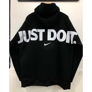 áo hoodie nỉ nam nữ in chữ to lưng JUST DOIT.