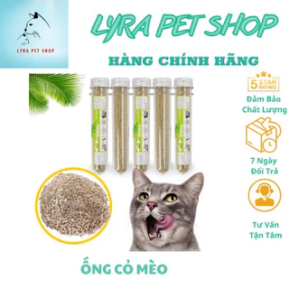 Cỏ mèo bạc hà, Cỏ catnip dạng ống cho mèo loại bỏ búi lông, giảm stress