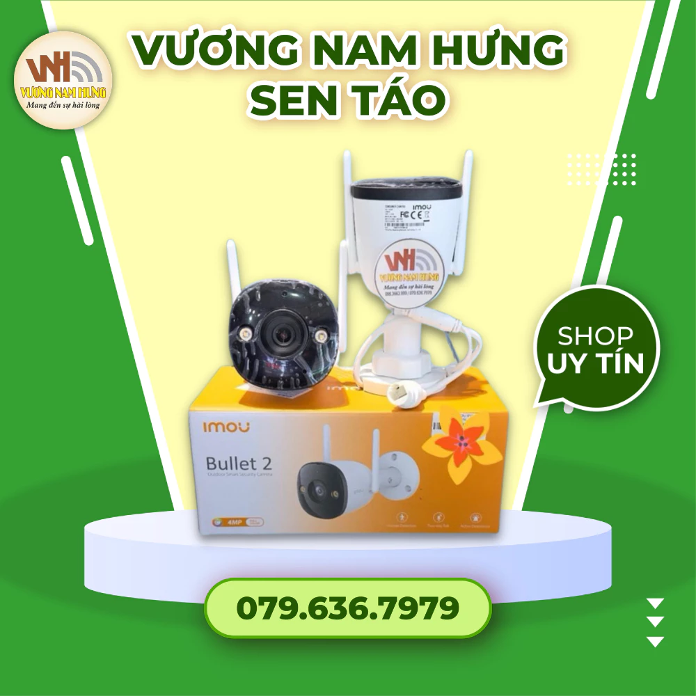 Camera IMOU IPC-F22P 💥 CHÍNH HÃNG 💥 Camera giám sát kết nối internet 2MP Bullet 2C