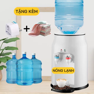 Cây nước nóng lạnh mini để bàn, bình nước nóng tiết kiệm điện có công tắc bật nóng lạnh