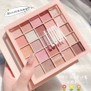 Phấn mắt K'apeine, bảng phấn mắt 25 ô tông cam hồng nội địa trung C5 Sammi beauty