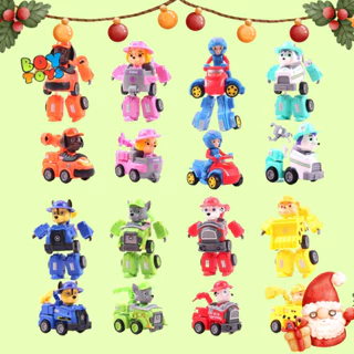 Bộ 8 đồ chơi chó cứu hộ Paw Patrol lắp ráp biến hình 2 trong 1 cho bé thỏa sức vui chơi