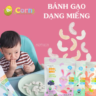 Bánh gạo hữu cơ DẠNG MIẾNG Nobi Nobi - Cho bé 6m+