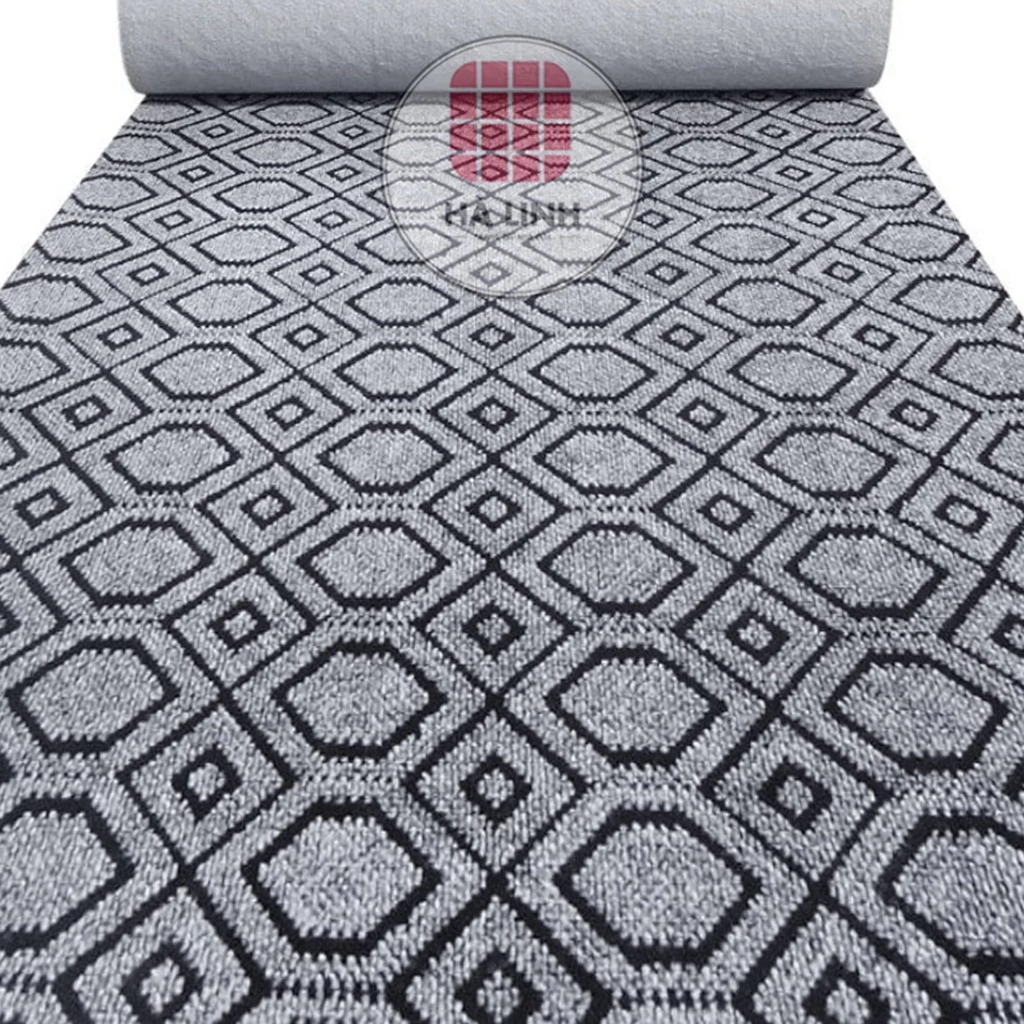 Thảm nỉ trải lót sàn nhà hoa văn JACQUARD, thảm trải văn phòng trang trí sự kiện dày 5mm