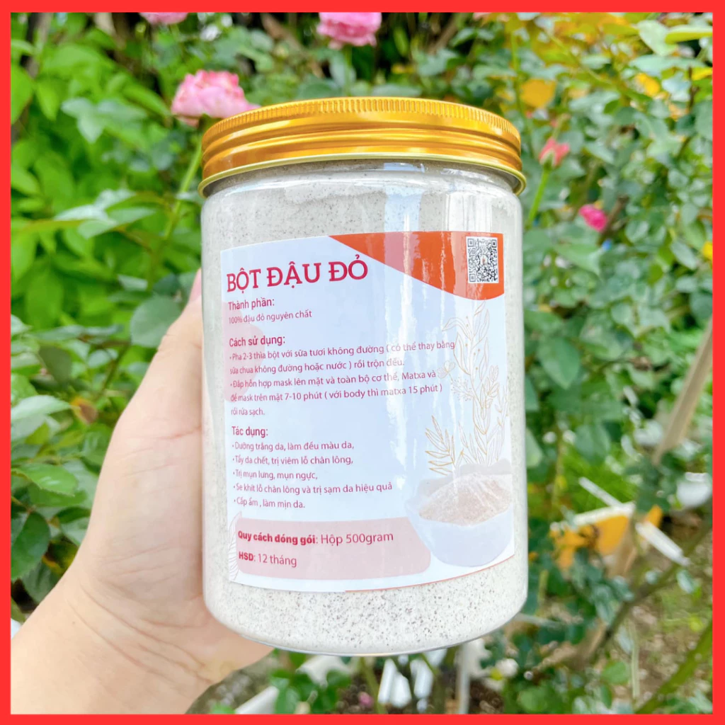 BỘT ĐẬU ĐỎ NGUYÊN CHẤT 100% hũ 500g