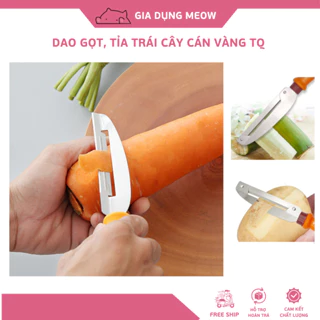 [SALE UP TO 50%] Dao bào hai lưỡi Thái, dao gọt hai lưỡi chính hãng Thái Lan Cán Vàng - 22cm