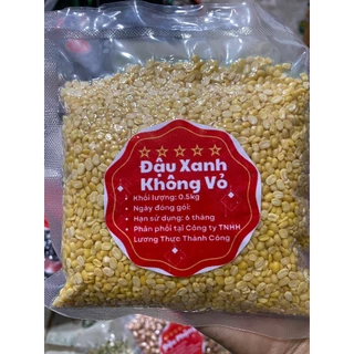 Đậu xanh cà không vỏ - Hút chân không - Túi 250gram