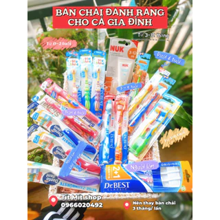 Bàn chải  cho bé từ 0- 6 tuổi