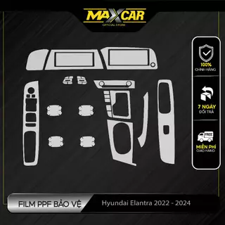 Bộ dán Film PPF Hyundai Elantra 2022-2024. Chống ố vàng. Trong suốt. Làm mờ vết xước cũ, tăng độ bóng. MAXCAR