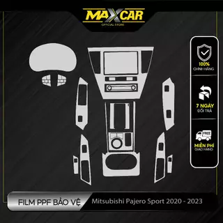 Bộ dán Film PPF Mitsubishi Pajero Sport 2020 2023. Chống ố vàng. Làm mờ vết xước cũ, tăng độ bóng. MAXCAR