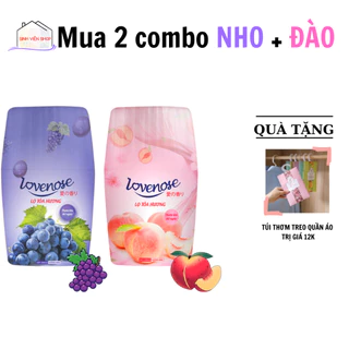 Lọ tỏa hương thơm LOVENOSE dung tích 250ml hương thơm quả đào nho dứa tươi mát không gian sống dung tích 250ml