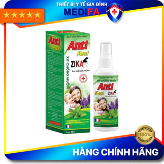 Xịt chống muỗi Zika Anti Most, 99mL, dùng cho trẻ dưới 6 tháng, tránh sốt xuất huyết, tinh dầu thảo dược 100% tự nhiên