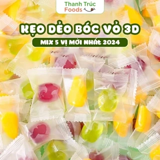 Kẹo Dẻo Trái Cây Bóc Vỏ Mix 5 Vị Đào, Vải, Táo, Nho, Chanh, Xoài Thanh Trúc Foods