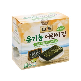 Rong biển hữu cơ tách muối Alvins ăn liền Hàn Quốc 15g