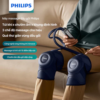 Máy Massage Đầu Gối PHILIPS 5201L-túi khí,chườm ấm,khung định hình,3 chế độ massage cho hiệu quả thư giãn vùng đầu gối