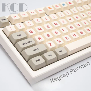 Keycap XDA cao 9.5mm, chủ đề Pacman, chất liệu PBT dày 1.5mm