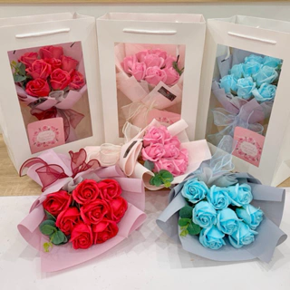 Set quà tặng hoa sáp thơm cao cấp (kèm túi và thiệp)