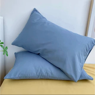 Vỏ gối nằm cotton tici size 50x70cm - vỏ gối đầu không có khóa kéo, chất vải dày mịn, thấm mồ hôi