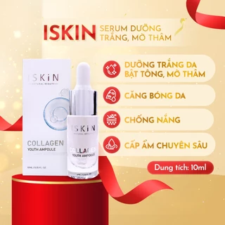 Serum Collagen Dưỡng Trắng Da, Cấp Ẩm Chuyên Sâu, Trẻ Hóa Da Và Chống Nắng ISKIN Collagen Youth Ampoule 10ml.