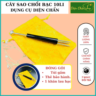 Cây Sao Chổi Bạc 1 Đầu 10 li Thân Sừng Cao Cấp - Dụng Cụ Diện Chẩn