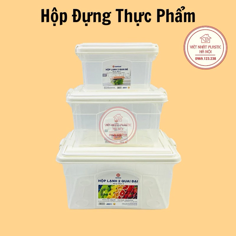 Hộp đựng thực phẩm, hộp lạnh 2 quai, hộp đựng đồ