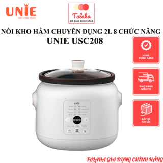 Nồi kho hầm chuyên dụng UNIE USC208, Dung tích 2L, 8 chức năng kho hầm, Lòng nồi gốm Ceramic cao cấp, BH12T- Talaha