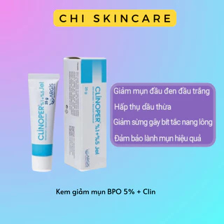 Kem / Gel Chấm Mụn Clinoper/ Benzo BPO 5% - Chi Skincare