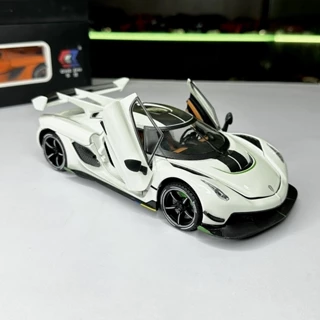 Mô hình xe hợp kim siêu xe Koenigsegg Jesko tỉ lệ 1:24 hãng Chezhi 3 màu