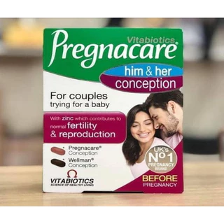 [Chính Hãng] Vitamin Pregnacare Him and Her dành cặp vợ chồng thả bàu mong con