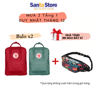 Balo Kanken nam nữ Unisex thời trang đi học SANTA STORE KKCLX vải chống nước đựng laptop A4 phong cách ulzzang Hàn Quốc