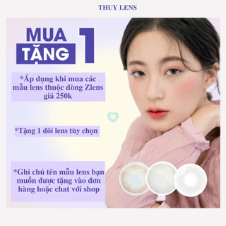 Kính áp tròng THÚY LENS cho mắt cận lệch màu nâu tự nhiên độ cận từ 0 - 8 Moon Choco