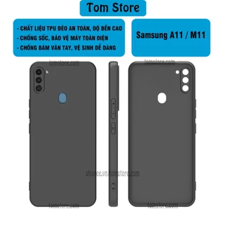 Ốp lưng Samsung A11 / Samsung M11 chất liệu TPU dẻo,chống sốc và bảo vệ camera máy.