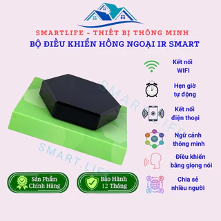 Bộ Điều Khiển Hồng Ngoại Thông Minh IR Smart, Điều Khiển Các Loại Quạt, Tivi, Điều Hoà, Dàn Âm Thanh Qua Điện Thoại