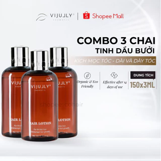 [TẶNG KÈM QUÀ] COMBO 3 Chai Tinh Dầu Bưởi Vi Jully - Giúp Mọc Tóc - Ngăn Giảm Rụng Tóc