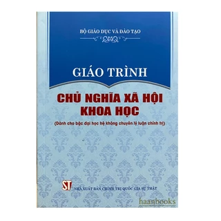 Sách - Giáo trình Chủ nghĩa xã hội khoa học (Dành cho bậc đại học không chuyên lý luận chính trị)