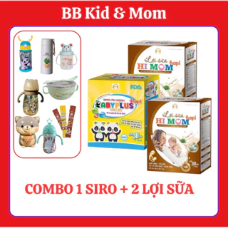 2 Hộp Lợi Sữa Himom và 1 Siro Ăn Ngon Babyplus Cho Bé