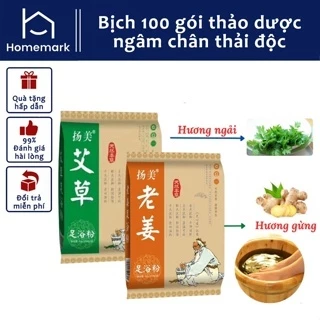 Thảo Dược Ngâm Chân , Ngâm Chân Thải Độc🍀FREESHIP🍀Dược Liệu Chăm Sóc Sức Khỏe Tiện Dụng Túi 100 gói nhỏ