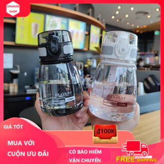 ORANGE 400ml Chai nước di động,bình nước thể thao,cốc nước cute