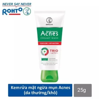 sữa rửa mặt Acnes ngăn ngừa mụn 25gr (DATE CẮT)