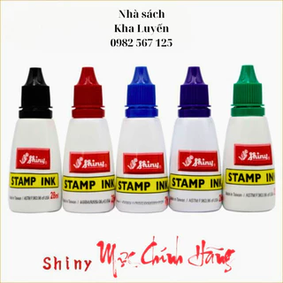 Mực dấu Chính hãng Shiny (28ml/chai) 3 màu Xanh dương, đỏ, đen