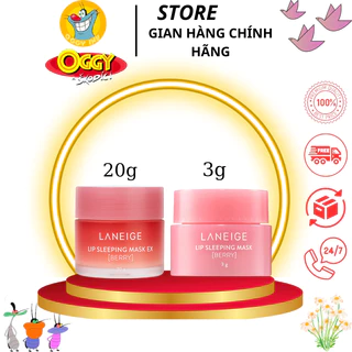 Mặt Nạ Ngủ Môi Laneige, Mặt Nạ Ngủ Môi Dưỡng Ẩm, Căng Bóng Mềm Mịn Hương Dâu Laneige Lip Sleeping Mask 3g, 20g